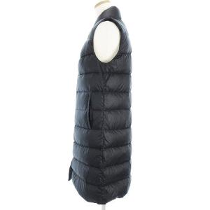 Ermanno Scervino ダウンベスト ロング ジップ ブラック 38 アウター