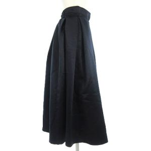 Ameri VINTAGE タグ付き 17AW HIGH WAIST FLARE SKIRT スカート フレア ロング 光沢 無地 017290480