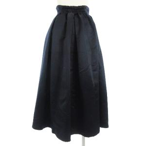 Ameri VINTAGE タグ付き 17AW HIGH WAIST FLARE SKIRT スカート フレア ロング 光沢 無地 017290480