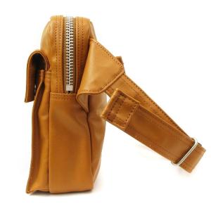 PORTER 美品 吉田カバン フリースタイル ショルダーバッグ ウエストポーチ 縦長 2WAY 707-07174 キャメル 鞄