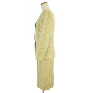 GIVENCHY ヴィンテージ セットアップ スーツ テーラードジャケット シングル タイトスカート レース アイボリー