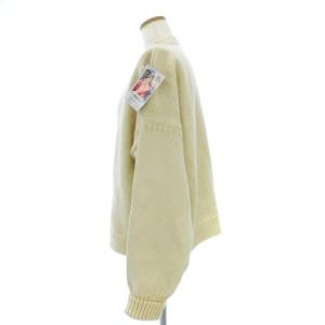 Le Tricoteur ニット セーター 長袖 モックネック ハイネック プルオーバー ローゲージ アイボリー