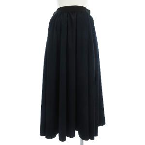 ADORE カーポディーラーナスカート ロング フレア アシンメトリー 無地 531-7220027 ダークネイビー 濃紺 36