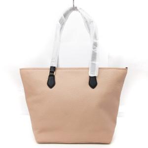 kate spade new york 美品 ショルダー トートバッグ PXRU9419 レザー ピンクベージュ ブラック