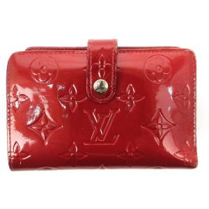 モノグラム ヴェルニ ポルトフォイユ ヴィエノワ 二つ折り財布 がま口 エナメル M91980 ポムダムール 赤 レッド ウォレット