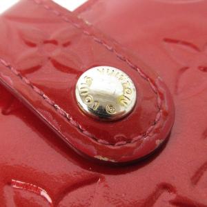 LOUIS VUITTON モノグラム ヴェルニ ポルトフォイユ ヴィエノワ 二つ折り財布 がま口 エナメル M91980 ポムダムール 赤 レッド ウォレット