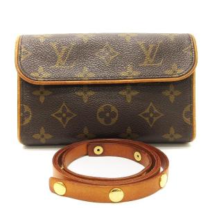 M51855 モノグラム フロランティーヌ ポシェット ウエストバッグ 茶