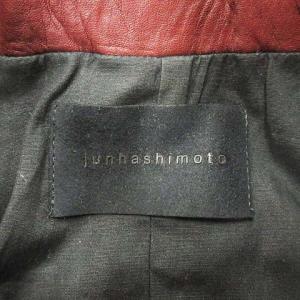 junhashimoto wachable calf レザージャケット シングルライダース フードイン 牛革