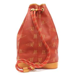 LOUIS VUITTON アメリカズカップ 1995年 サントロペ ワンショルダーバッグ PVC レザー M80026 赤 茶
