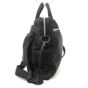 PORTER 吉田カバン タンカー ブリーフケース ショルダー ハンド 2WAY ナイロン ロゴ ワッペン 黒 ブラック 鞄