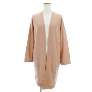 ロングカーディガン 羽織 ウール カシミヤ混 01-8303754-230-902 ピンク S
