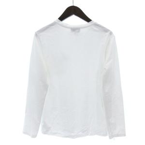 A.P.C. Tシャツ カットソー 長袖 クルーネック コットン ロゴ 刺繍 25082-1-92702 ホワイト