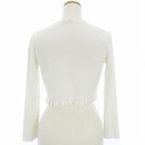 TOCCA ニット カーディガン ボレロ 長袖 ショート丈 ホワイト