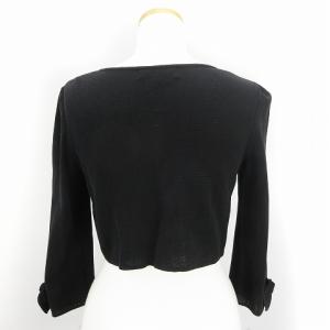 M'S GRACY ボレロ カーディガン ショート丈 リボンモチーフ TZ-918124 ブラック