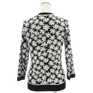 GRACE CONTINENTAL 21SS フラワー ジャガード ニット カーディガン 花柄 黒 ブラック 36