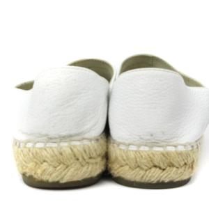 CHANEL エスパドリーユ スリッポン ココマーク カーフスキン ジュート G32742 バイカラー 白黒 37