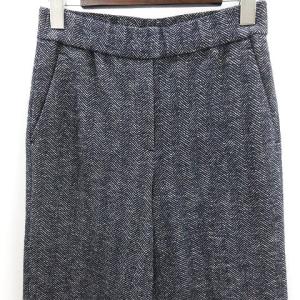 Theory 18AW ウール パンツ ヘリンボーン ウエストゴム 8306428 グレー