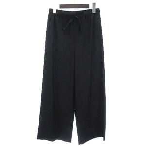 18AW WIDE CROPPED CULOTTE イージーパンツ ウール ブラック
