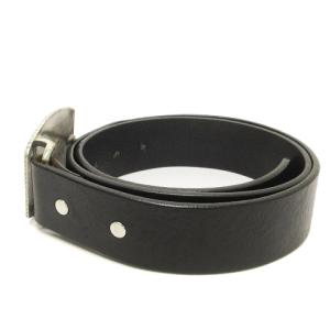 lucien pellat finet ベルト ドクロバックル ハトメ レザー 黒 ブラック