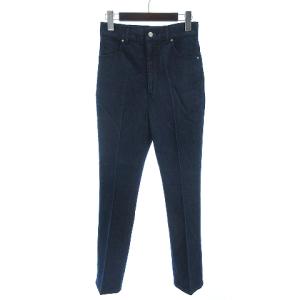 タグ付き テンセルアンクルデニムパンツ センタープレス 無地 ジッパーフライ 3510600124 インディゴ XS