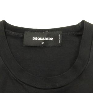 DSQUARED2 20SS Mirrored Logo Tシャツ カットソー 半袖 クルーネック ブラック