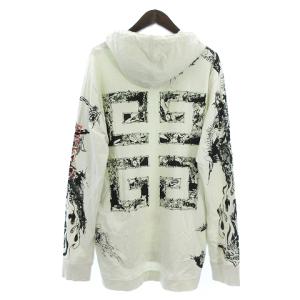 GIVENCHY GOTHIC OVERSIZED Hoodie ビッグロゴ コットン BM715S3Y6B