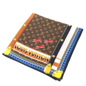 22SS M77556 モノグラム トランク イン ラブ カレ45 スカーフ シルク マルチカラー