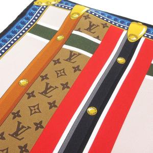 LOUIS VUITTON 22SS M77556 モノグラム トランク イン ラブ カレ45 スカーフ シルク マルチカラー