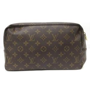 M47522 モノグラム トゥルース トワレット 28 ポーチ セカンドバッグ 茶