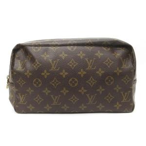 LOUIS VUITTON M47522 モノグラム トゥルース トワレット 28 ポーチ セカンドバッグ 茶