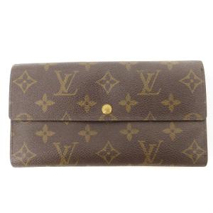 旧型 モノグラム ポシェット ポルトモネクレディ ファスナー付 長財布 M61725 ブラウン