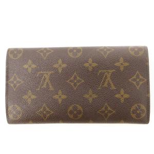 LOUIS VUITTON 旧型 モノグラム ポシェット ポルトモネクレディ ファスナー付 長財布 M61725 ブラウン