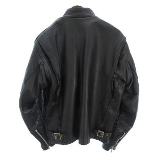 Schott レザージャケット シングル スタンドカラー 40 ブラック