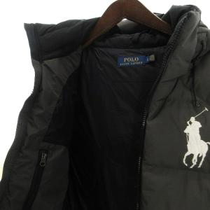POLO RALPH LAUREN ダウンベスト ビッグポニー L グレー