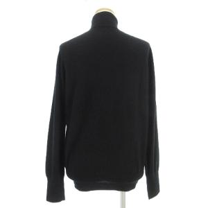 yoshie inaba ニット セーター 長袖 タートルネック カシミヤ100％ 無地 ブラック L