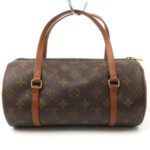 LOUIS VUITTON モノグラム パピヨン26 ボストンバッグ ハンド 筒型 M51366 ブラウン