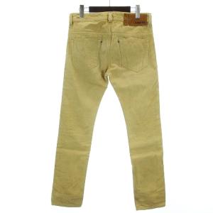 DIESEL THAVAR スキニー デニムパンツ ジーンズ サビ加工 ジッパーフライ 0801D イエロー