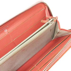 CHANEL マトラッセ ココマーク ラウンドファスナー 長財布 パテントレザー サーモンピンク