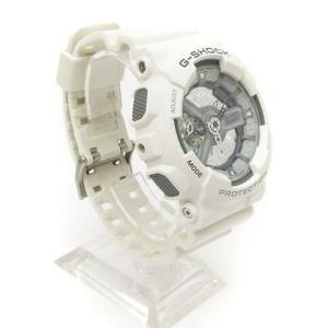 CASIO G-SHOCK 美品 ビッグケース デジタル アナログ コンビネーションモデル 腕時計 クオーツ GA-110C-7AJF 白 ホワイト ウォッチ