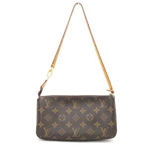 LOUIS VUITTON M51980 モノグラム ポシェット アクセソワール アクセサリーポーチ 茶