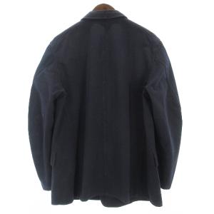 COMOLI 20AW 製品染めジャケット テーラードジャケット 長袖 背抜き コットン S03-01001 紺 ネイビー 1