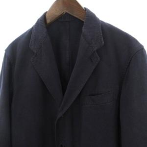 COMOLI 20AW 製品染めジャケット テーラードジャケット 長袖 背抜き コットン S03-01001 紺 ネイビー 1