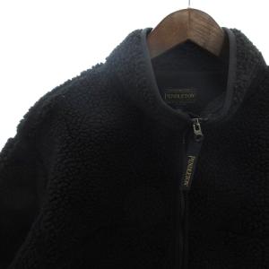 PENDLETON ビーミング バイ ビームス別注 ボアジャケット フリース スタンドカラー 総柄 1475-5203 黒 ブラック M