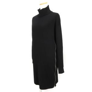 POLO RALPH LAUREN サイドジップ ニット セーター 長袖 タートルネック ウール ブラック