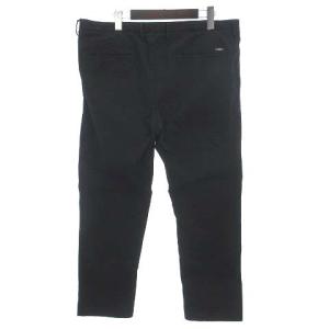 HUGO BOSS チノパン ジッパーフライ コットン ストレッチ 無地 ブラック