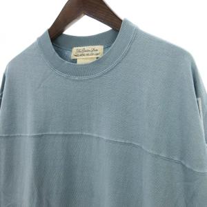 REMI RELIEF Safari別注 バックプリントロングスリーブカットソー Tシャツ 長袖 ドローコード コットン 青系 ライトブルー L