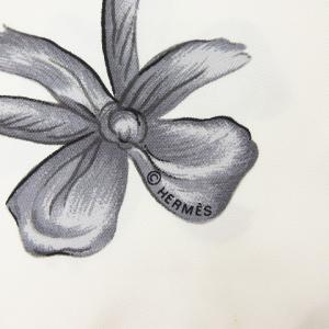 HERMES カレ90 ラ ダンス スカーフ シルク バレリーナ アイボリー ブラウン