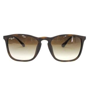 Ray-Ban 美品 CHRIS クリス サングラス ウェリントン カラーレンズ RB4187-F ブラウン 茶 5418 アイウェア AA