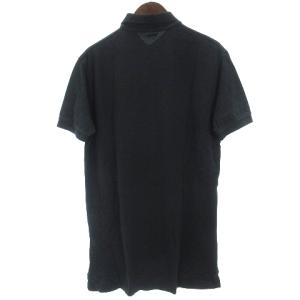 POLO RALPH LAUREN ポロシャツ 半袖 鹿の子 青ポニー 刺繍 ワンポイント コットン 黒 ブラック SP