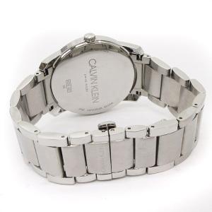 Calvin Klein 腕時計 アナログ クオーツ 2針 ラウンド シルバーカラー グレー文字盤 ウォッチ